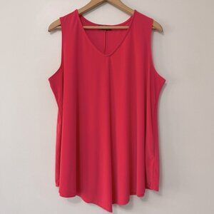 New Mr Max Coral Pink Flowy Tank Top Size XL bin 4E